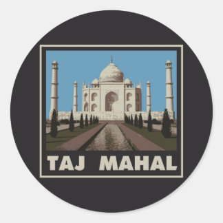 Sticker Rond Taj Mahal