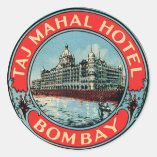 Sticker Rond Taj Mahal Hotel Bombay