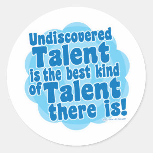 Sticker Rond Talent inconnu