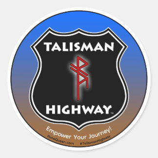 Sticker Rond Talisman Highway RuneQueen