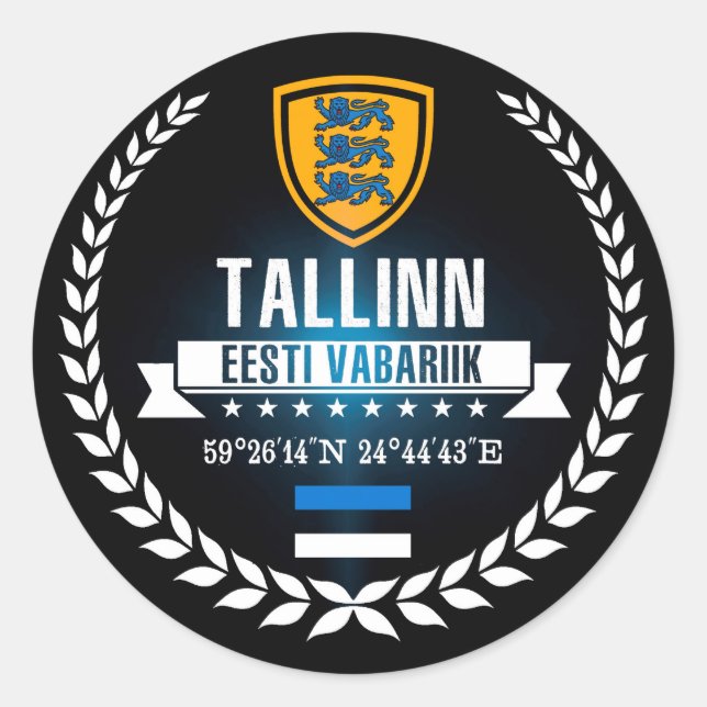 Sticker Rond Tallinn (Devant)