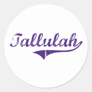 Sticker Rond Tallulah Louisiana Classic Design