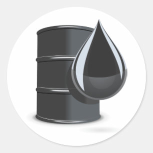 Sticker Rond Tambour à huile