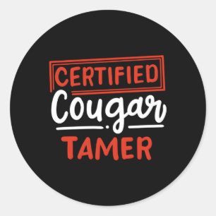Sticker Rond Tamer Cougar Certifié Pour Chasseur Cougar