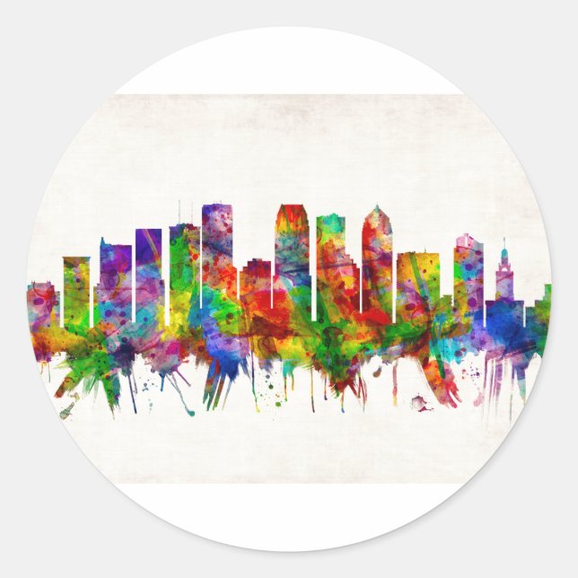 Sticker Rond Tampa Floride (Devant)