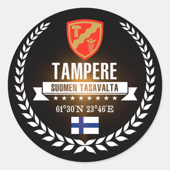 Sticker Rond Tampere (Devant)