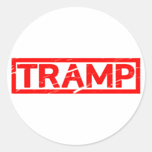 Sticker Rond Tampon de tramp