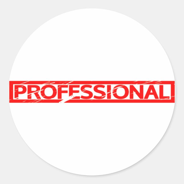 Sticker Rond Tampon professionnel (Devant)