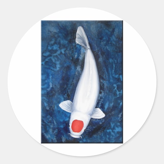 Sticker Rond Tancho Koi (Devant)