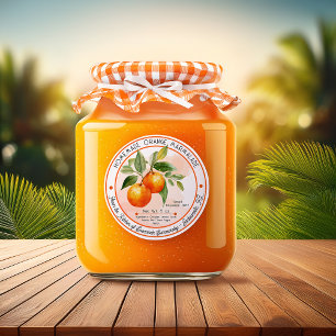 Sticker Rond Tangy Marmalade Canning Maison