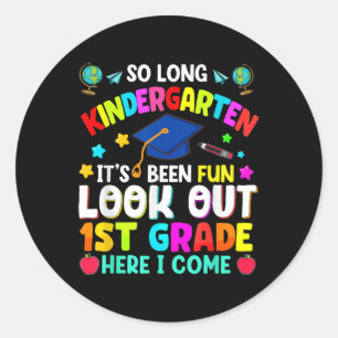 Sticker Rond Tant de la maternelle à la fin de l'enseignement s