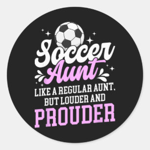 Sticker Rond Tante de foot d'un joueur de foot Définition de Ta