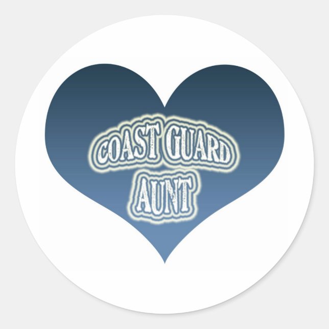 Sticker Rond Tante de la Garde côtière (Devant)