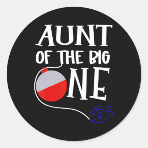 Sticker Rond Tante O-fish-iellement une du grand garçon de la f