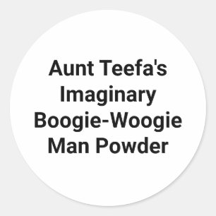 Sticker Rond Tante Teefa Boogie-Woogie Man Hankamer Artjunkhaus