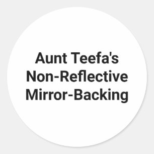 Sticker Rond Tante Teefa Miroir-Backing Hankamer Artjunkhaus Am