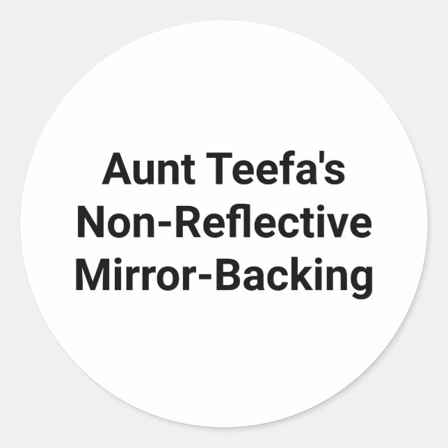 Sticker Rond Tante Teefa Miroir-Backing Hankamer Artjunkhaus Am (Devant)