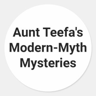 Sticker Rond Tante Teefa Mysteries Jeff Hankamer Artjunkhaus Am