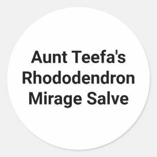 Sticker Rond Tante Teefa Rhododendron Salve Hanakmer Artjunkhau