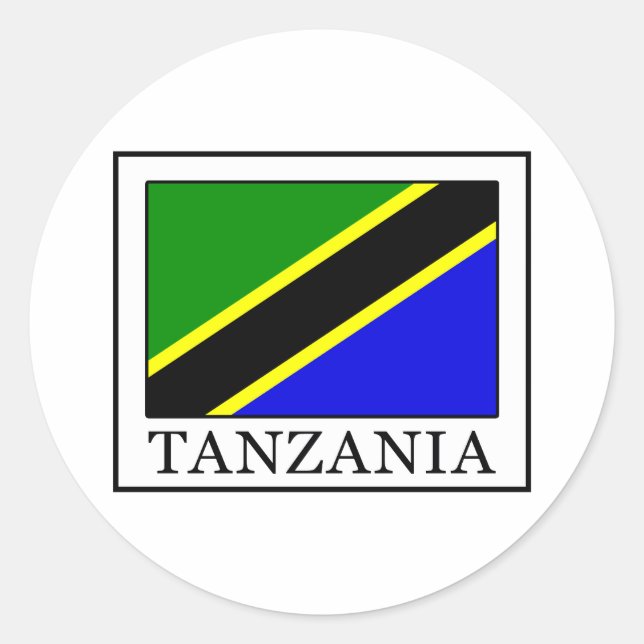 Sticker Rond Tanzanie (Devant)