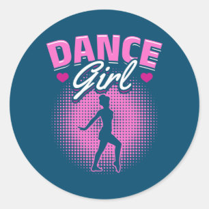 Sticker Rond Tap Dance Tap Dancing Dance Girl