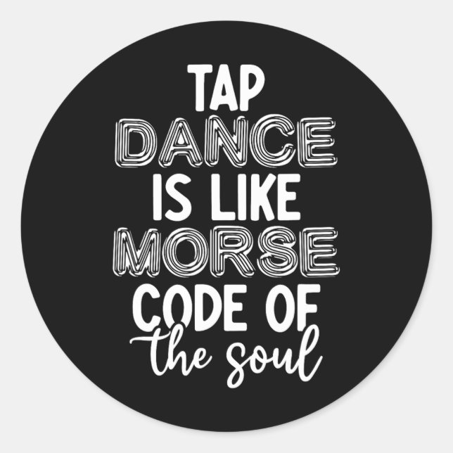 Sticker Rond Tap Danse Enseignant Appréciation Cadeaux Tap Danc (Devant)
