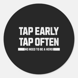 Sticker Rond Taper au début