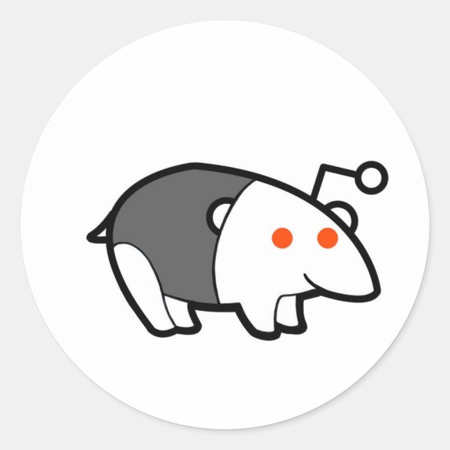 Sticker Rond Tapir (Devant)