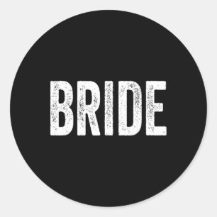 Sticker Rond Tapis de fête de mariage de demoiselle d'honneur d
