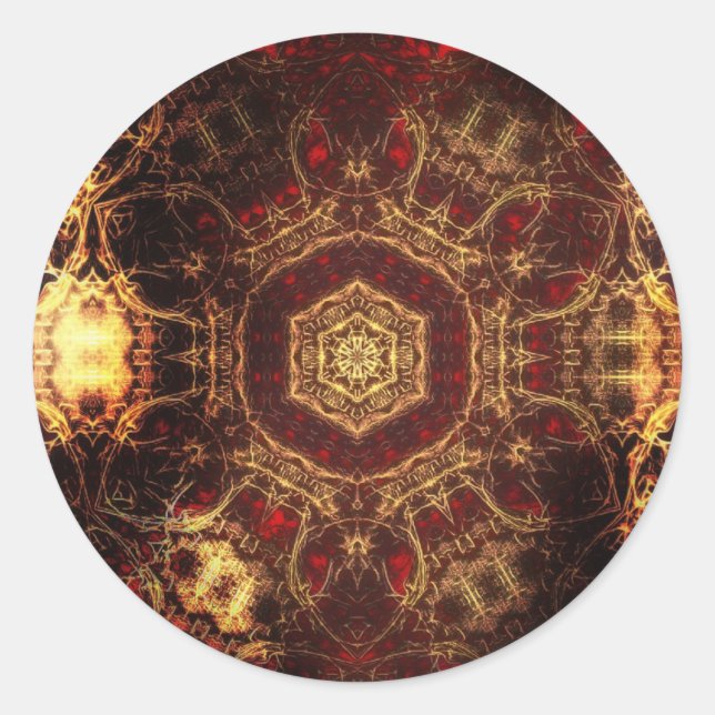 Sticker Rond Tapis oriental (Devant)