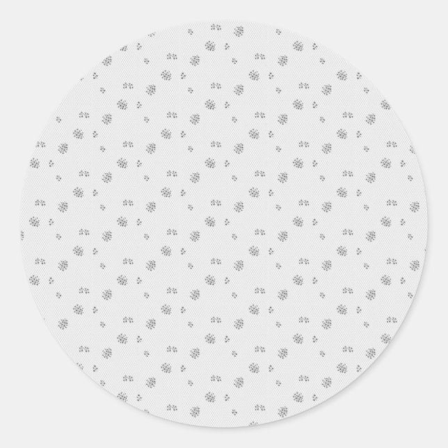 Sticker Rond Tapis Rond Floral Luxe Calme (Devant)