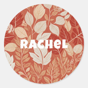 Sticker Rond Tapisserie automne