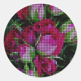 Sticker Rond tapisserie de Rosebud