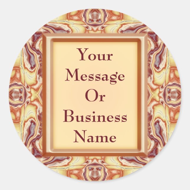 Sticker Rond Tapisserie royale (Devant)