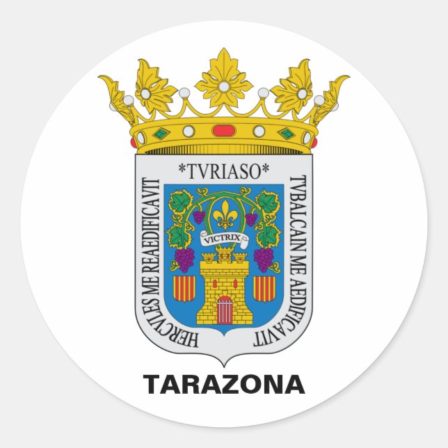 Sticker Rond Tarazona (Aragon, Espagne), blason (Devant)