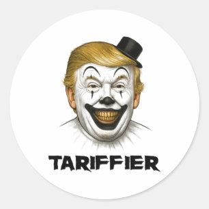 Sticker Rond Tariffier - Droits de douane drôles Économie Horre