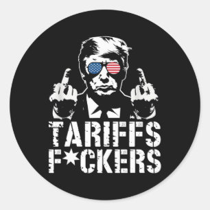 Sticker Rond Tarifs Ers Trump Doge Tarifs Taxe