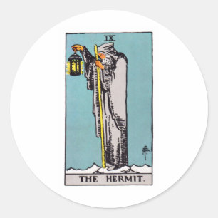 Sticker Rond tarot-hermite