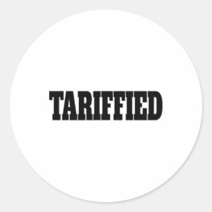 Sticker Rond Tarrifié Tarif Trump Anti Tarif _2 