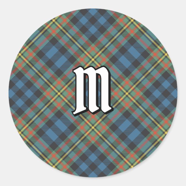 Sticker Rond Tartan ancien du clan MacLellan (Devant)