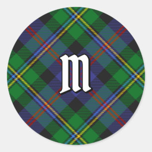 Sticker Rond Tartan du clan Malcolm