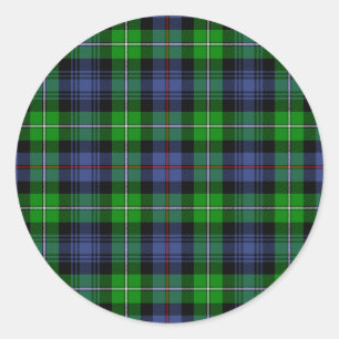 Sticker Rond Tartan du Mackenzie (aka tartan de montagnards de