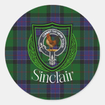 Tartan et blason du clan écossais Sinclair