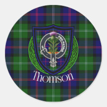Tartan et blason du clan écossais Thomson