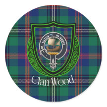 Tartan et blason du clan écossais Wood