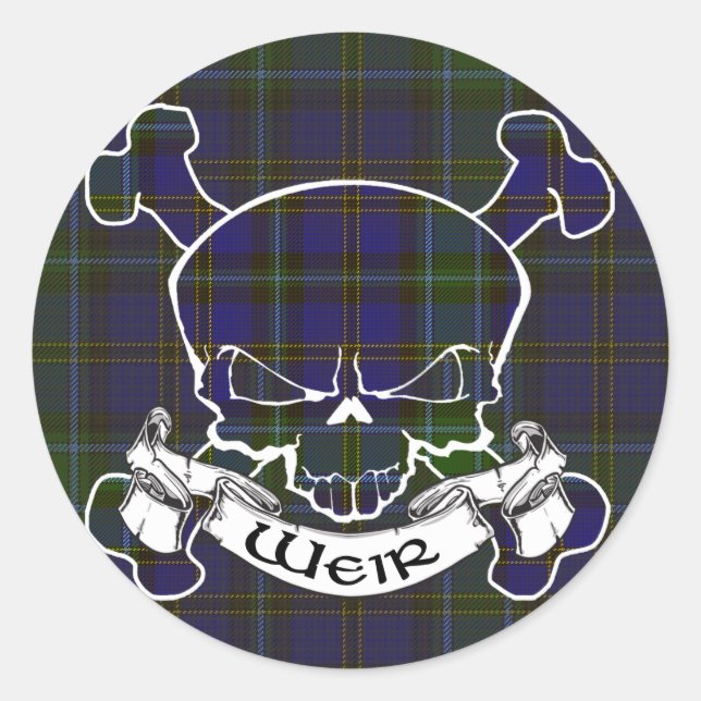 Sticker Rond Tartan Weir (Devant)