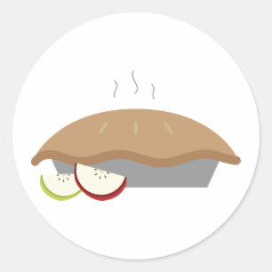 Sticker Rond Tarte à la pomme