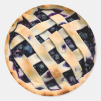 Tarte aux bleuets avec croûte fantaisie