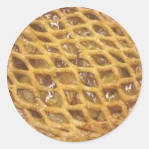 Sticker Rond Tarte aux pommes