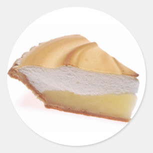 Sticker Rond Tarte de meringue de citron